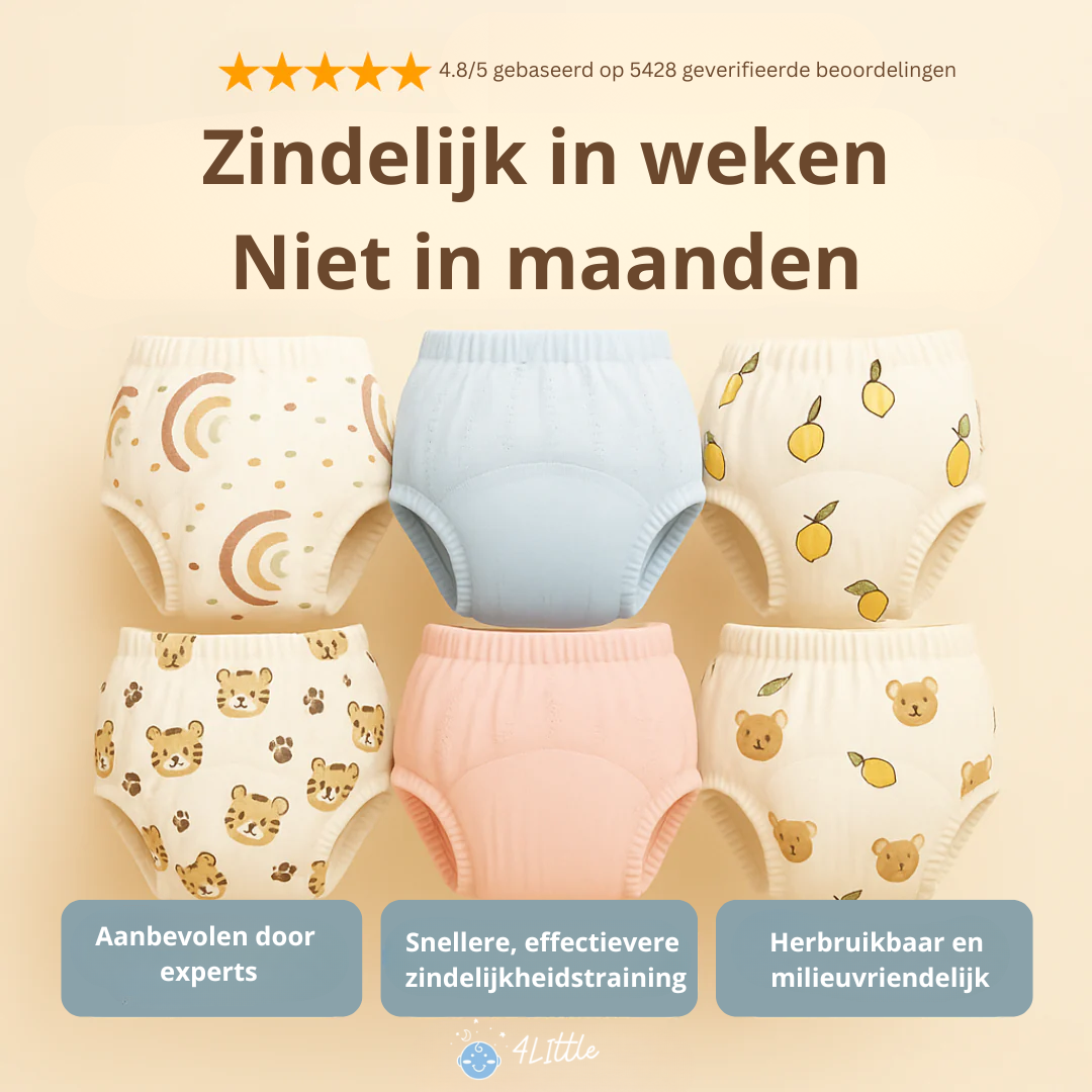 PottyPals Zindelijkheidsbroekjes | Herbruikbare Katoenen Broekjes 80-110 cm – Eenvoudig en comfortabel leren zindelijkheid 1