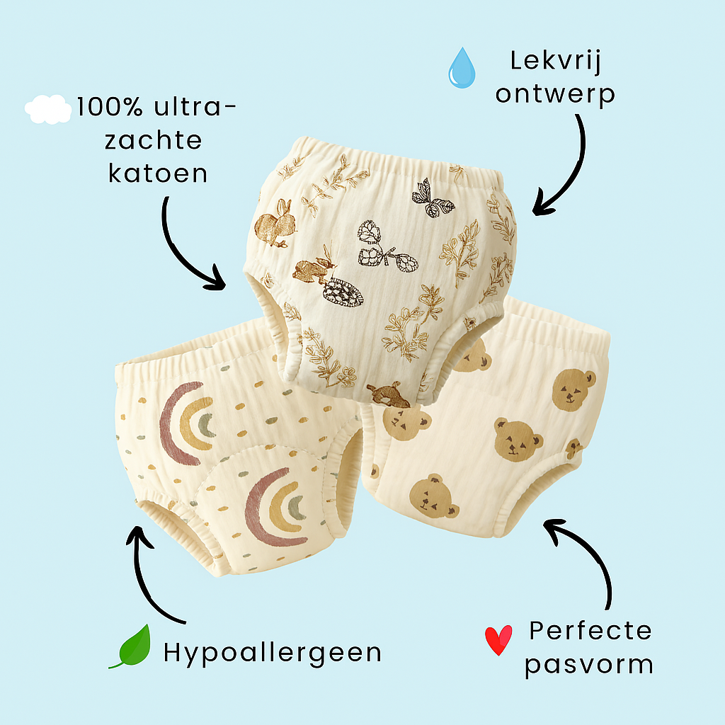 PottyPals Zindelijkheidsbroekjes | Herbruikbare Katoenen Broekjes 80-110 cm – Eenvoudig en comfortabel leren zindelijkheid 4