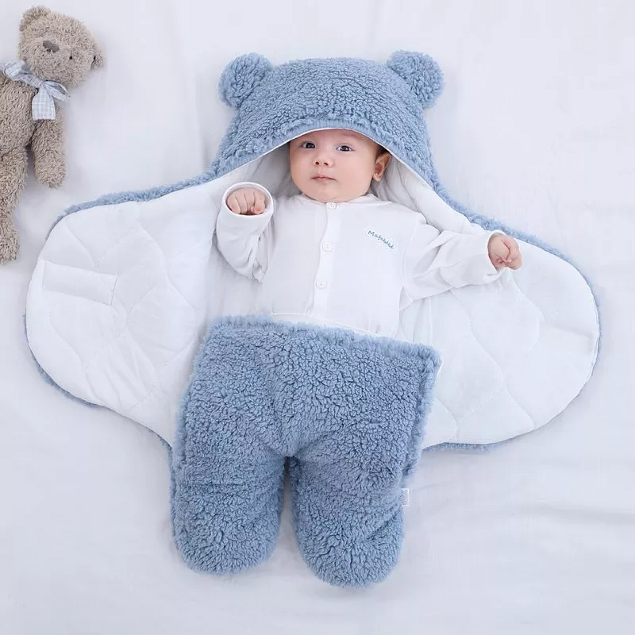 CuddleCloud | Winter Warmte voor Jouw Baby - Baby Swaddle Wrap in 7 Kleuren