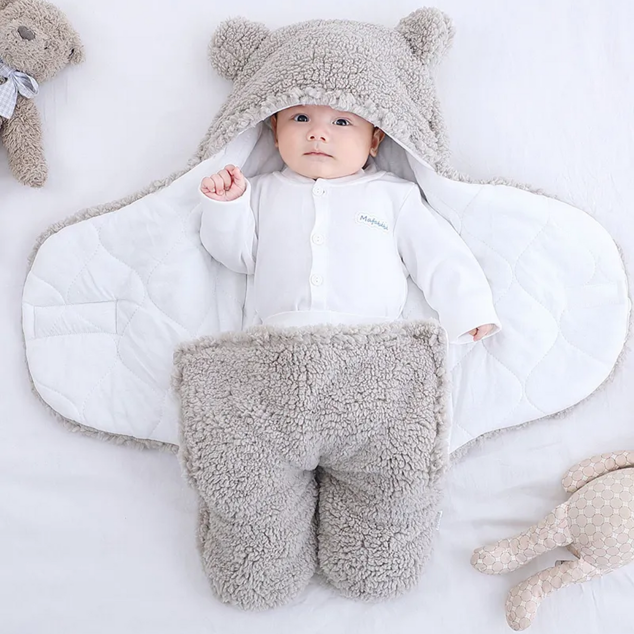 CuddleCloud | Winter Warmte voor Jouw Baby - Baby Swaddle Wrap in 7 Kleuren