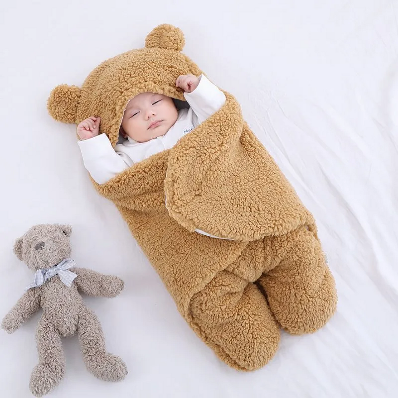 CuddleCloud | Winter Warmte voor Jouw Baby - Baby Swaddle Wrap in 7 Kleuren