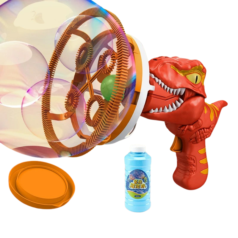 JurassicBubbles | Magischer Spielspaß - Elektrische Dinosaurier Seifenblasenmaschine