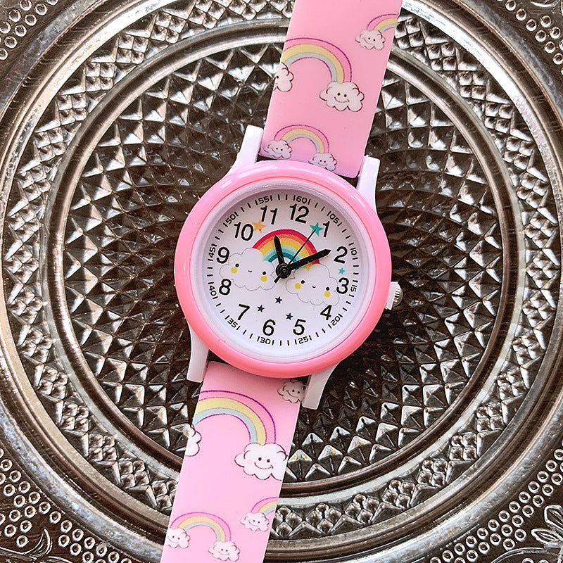 Regenboog Horloge | Unisex, Siliconen Band, 3+ Jaar – Plezier in leren klokkijken 0