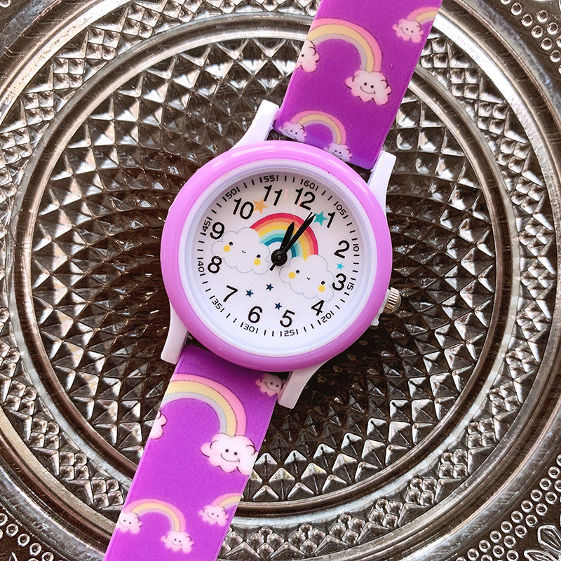 Regenboog Kinderhorloge met Siliconen Band – Leer Klokkijken in Kleurrijk Design voor Kinderen 4
