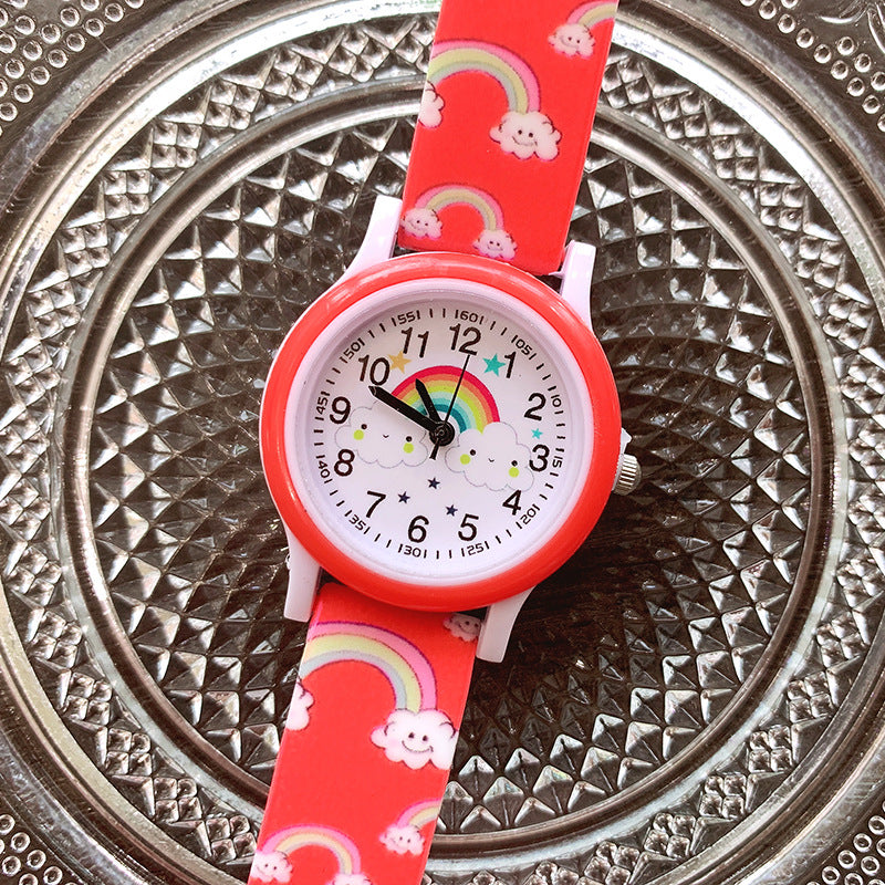 Regenboog Kinderhorloge met Siliconen Band – Leer Klokkijken in Kleurrijk Design voor Kinderen 5