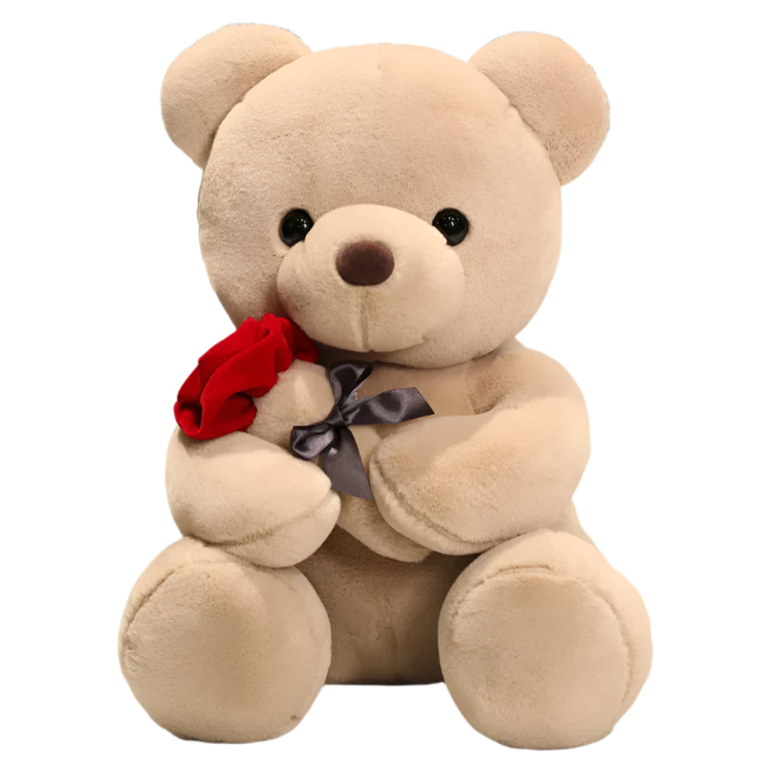 RoseBear Knuffelbeer | 3-in-1 Teddybeer met Rozen, 23-45 cm – Een liefdevol symbool van genegenheid 1