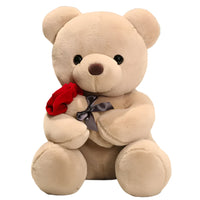 Thumbnail for RoseBear Knuffelbeer | 3-in-1 Teddybeer met Rozen, 23-45 cm – Een liefdevol symbool van genegenheid 1