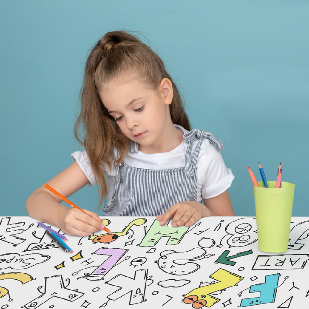 ArtiRoll | Lass Kreativität blühen - Bunte Zeichenrolle für Kinder