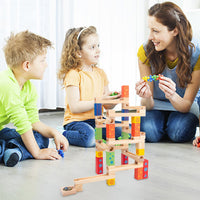 Thumbnail for Ecotoys MarbleMaster | Kreativer Spaß - Holz-Marmorbahn Bau-Spielzeug