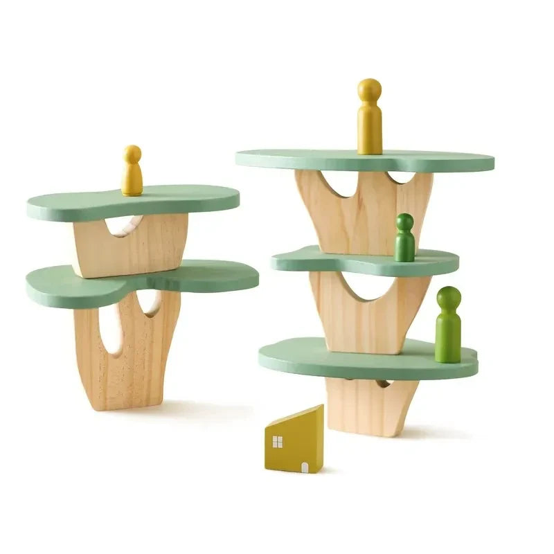 ForestBalance | Apila, ensarta y juega - Juego de equilibrio de madera con animales del bosque