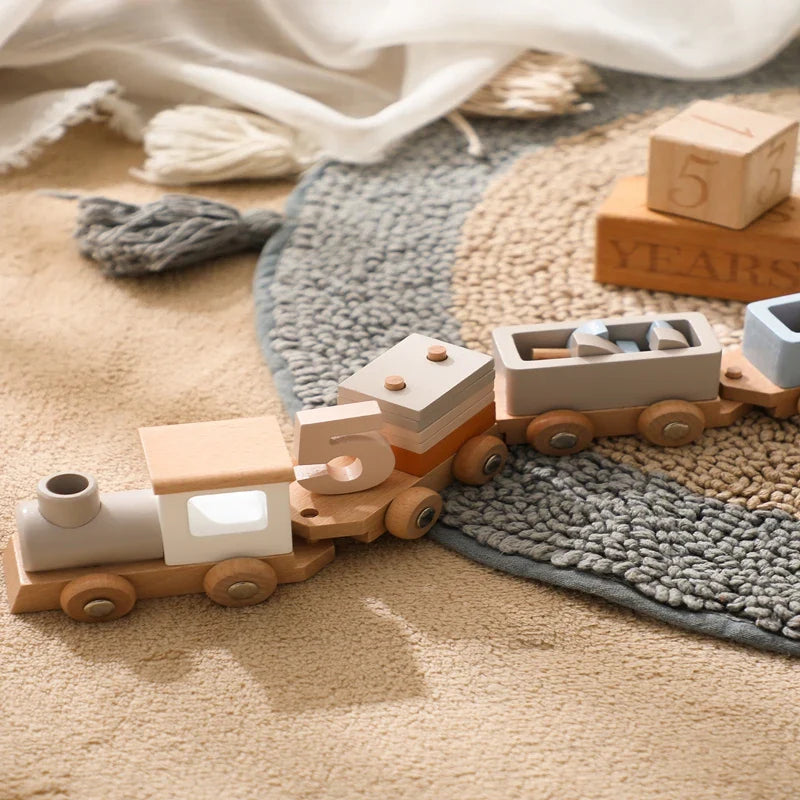 ChooChooParty | Vier in stijl - Houten verjaardagstrein voor kinderen
