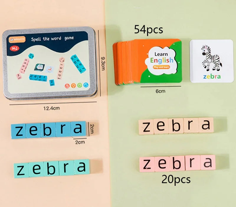 EcoToys LetterMatch Spel | Stimuleer Taalvaardigheden - Educatief Speelgoed voor Kinderen