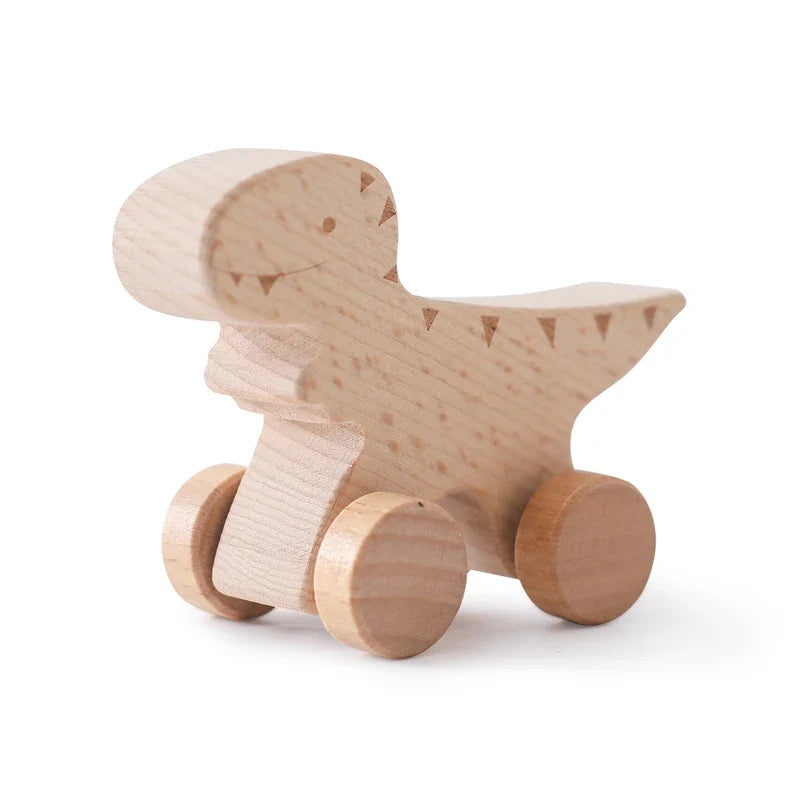 DinoReflect | Descubrir jugando - Espejo de madera y tablero ocupado de rompecabezas