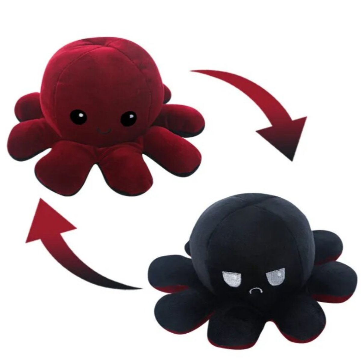 Omkeerbare Octopus | Twee Gezichtsuitdrukkingen - Emoties in een Draai