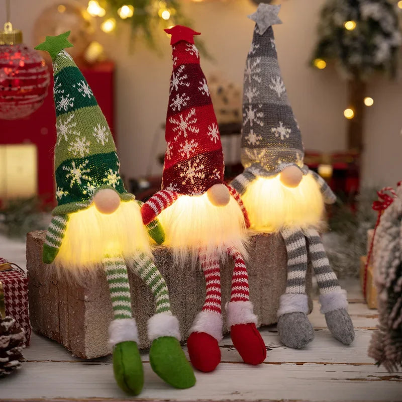 GlowGnome | Porta calore in casa - Decorazione natalizia luminosa con gnomo