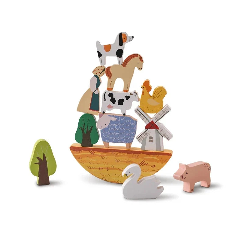 ForestBalance | Apila, ensarta y juega - Juego de equilibrio de madera con animales del bosque