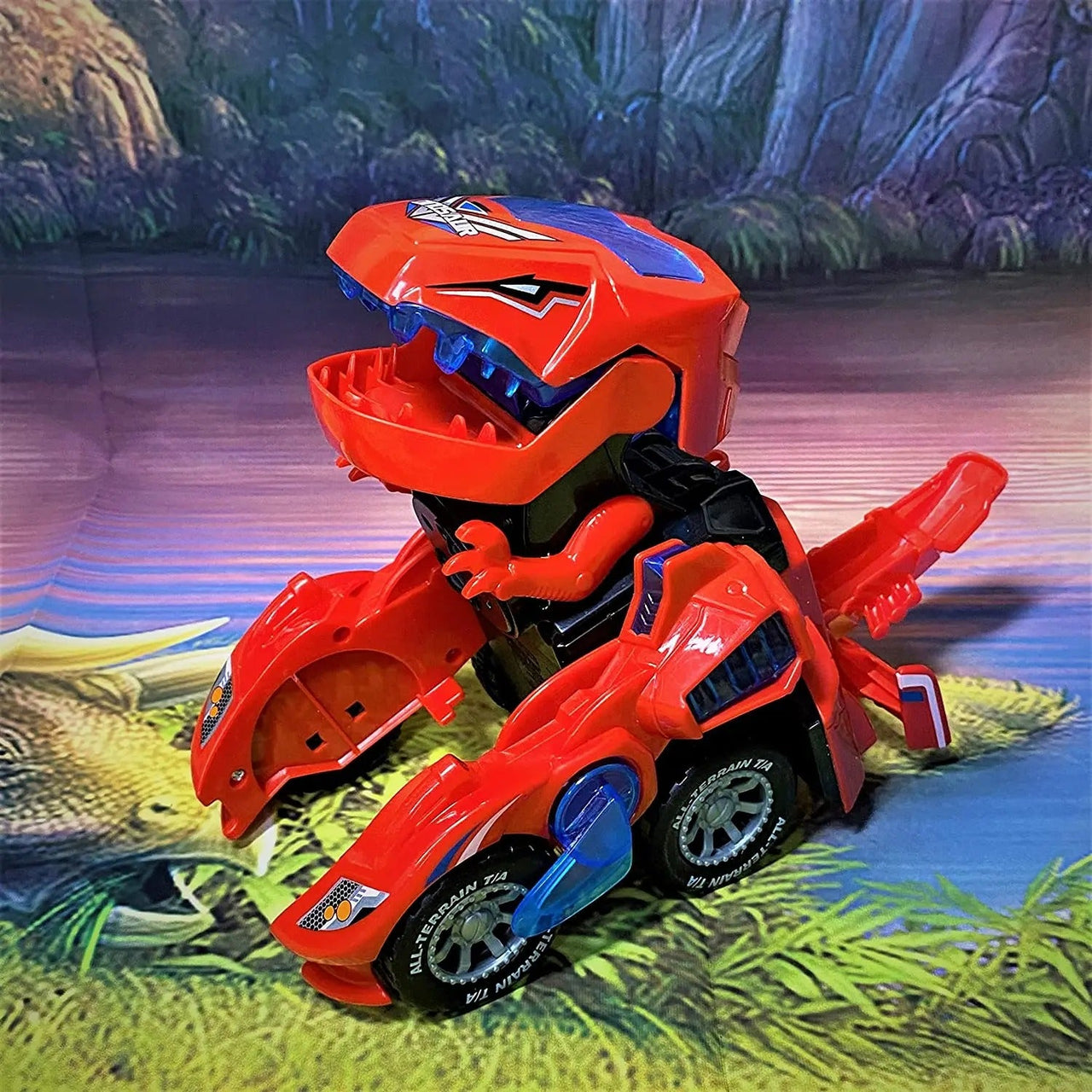 Dinosaurus Auto | Educativo y Divertido – Control Remoto LED