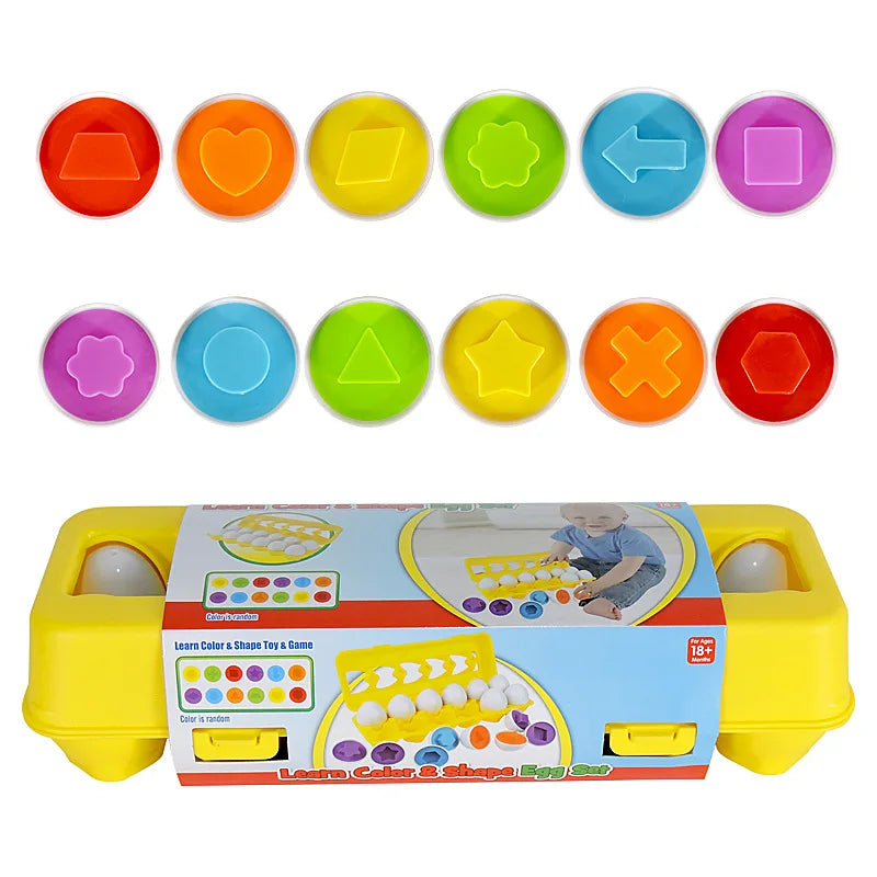 martEgg | Leren door spelen - Montessori eiervormig sorteer- en puzzelspel