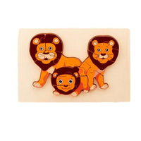 Thumbnail for WildPuzzle | Animal play fun - Wooden Montessori puzzle with animals