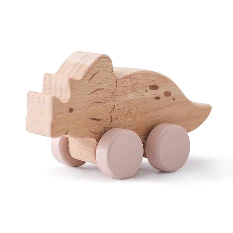 DinoReflect | Descubrir jugando - Espejo de madera y tablero ocupado de rompecabezas