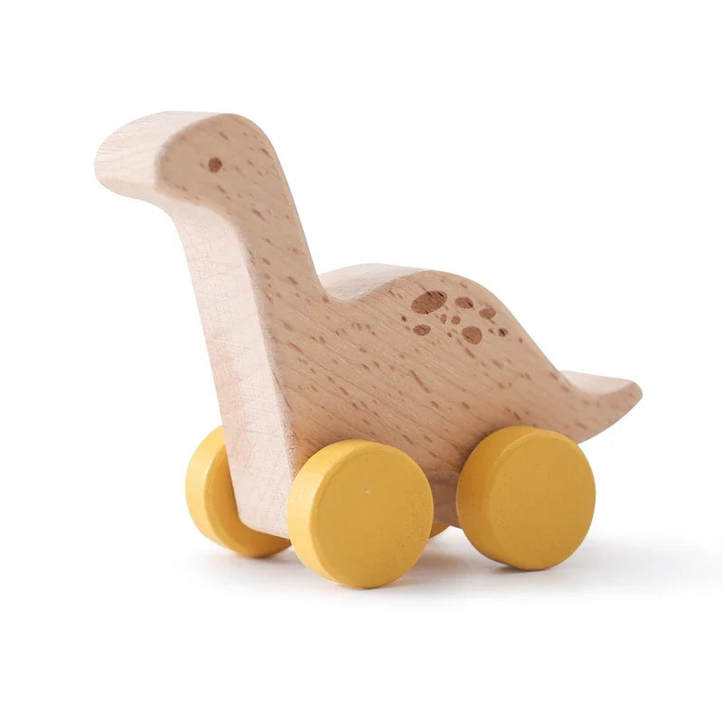 DinoReflect | Descubrir jugando - Espejo de madera y tablero ocupado de rompecabezas