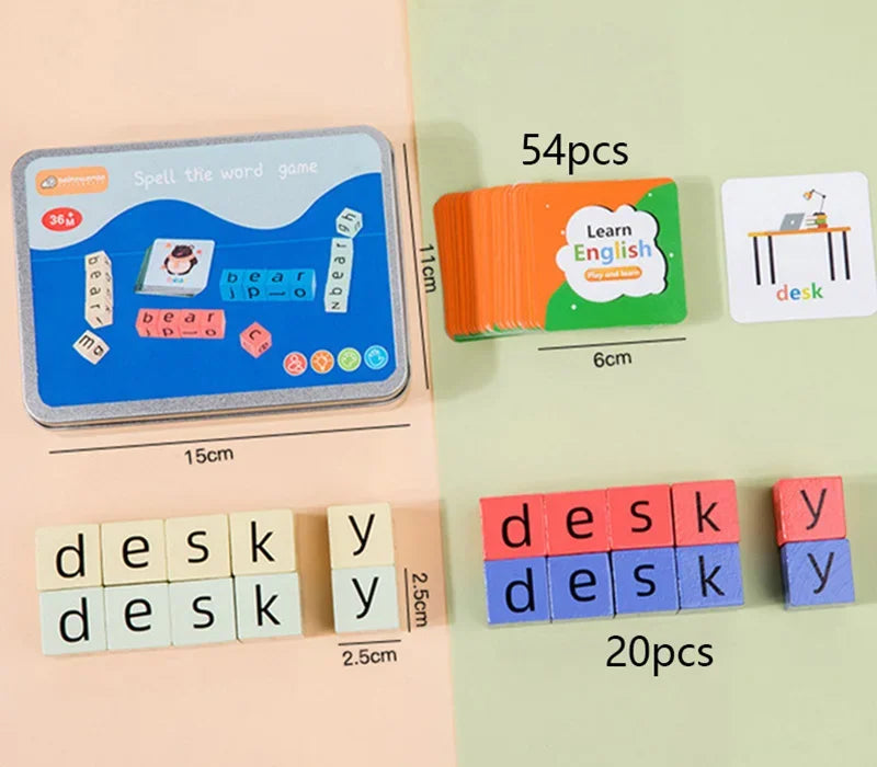 EcoToys LetterMatch Spel | Stimuleer Taalvaardigheden - Educatief Speelgoed voor Kinderen