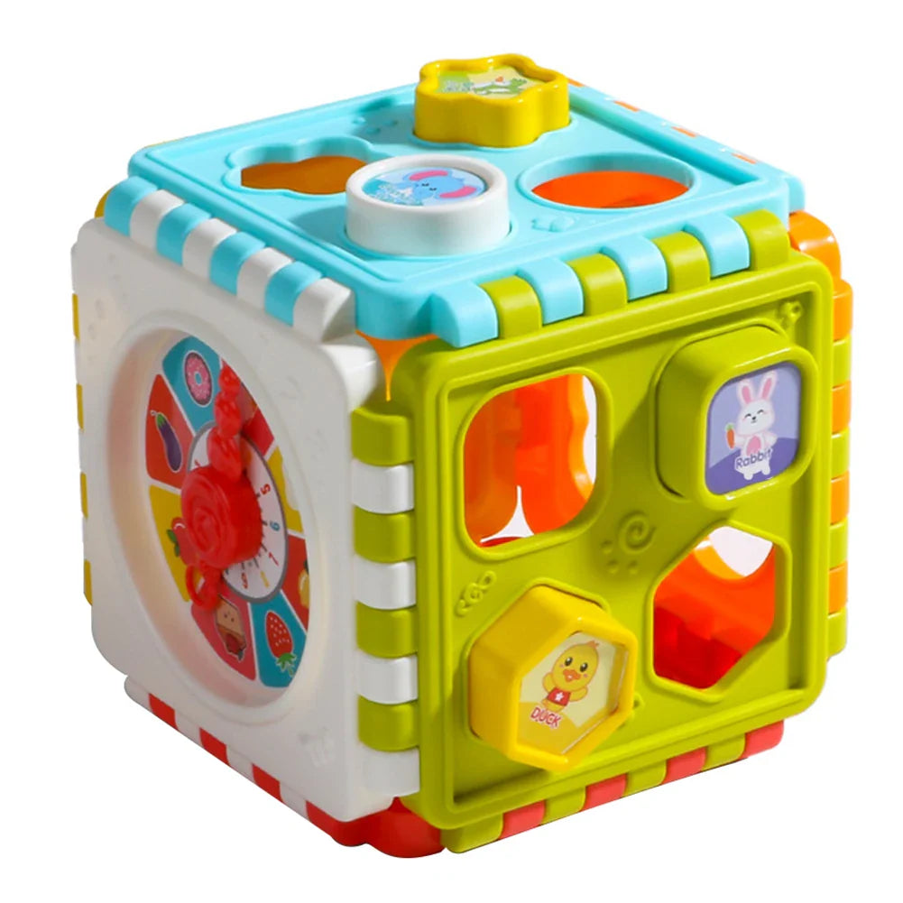 SmartCube | Aprendizaje divertido - Cubo de actividades Montessori con formas, colores y reloj