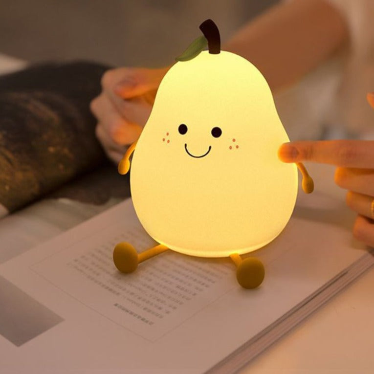 Lámpara nocturna LED pera | Acogedora y recargable por USB - Atenuación y cambio de colores