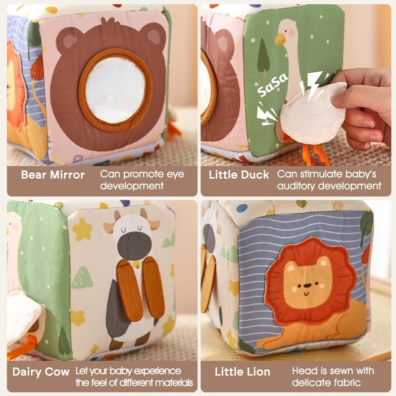 SnuzzieBox | Zintuiglijk Spelen – Montessori Tissuedoos Speelgoed voor Baby’s
