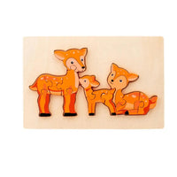 Thumbnail for WildPuzzle | Animal play fun - Wooden Montessori puzzle with animals