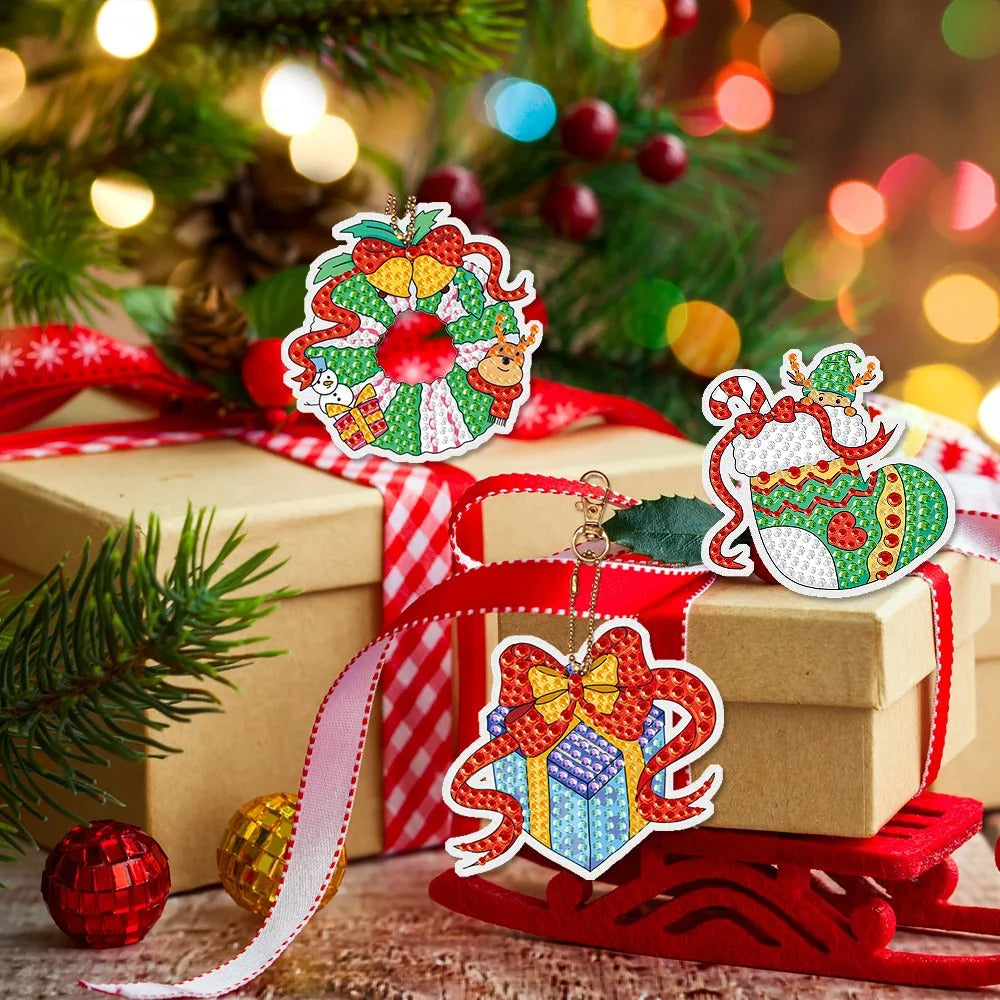 SparklyXmas | Sorpresa festiva - Llavero de pintura de diamantes DIY caja ciega