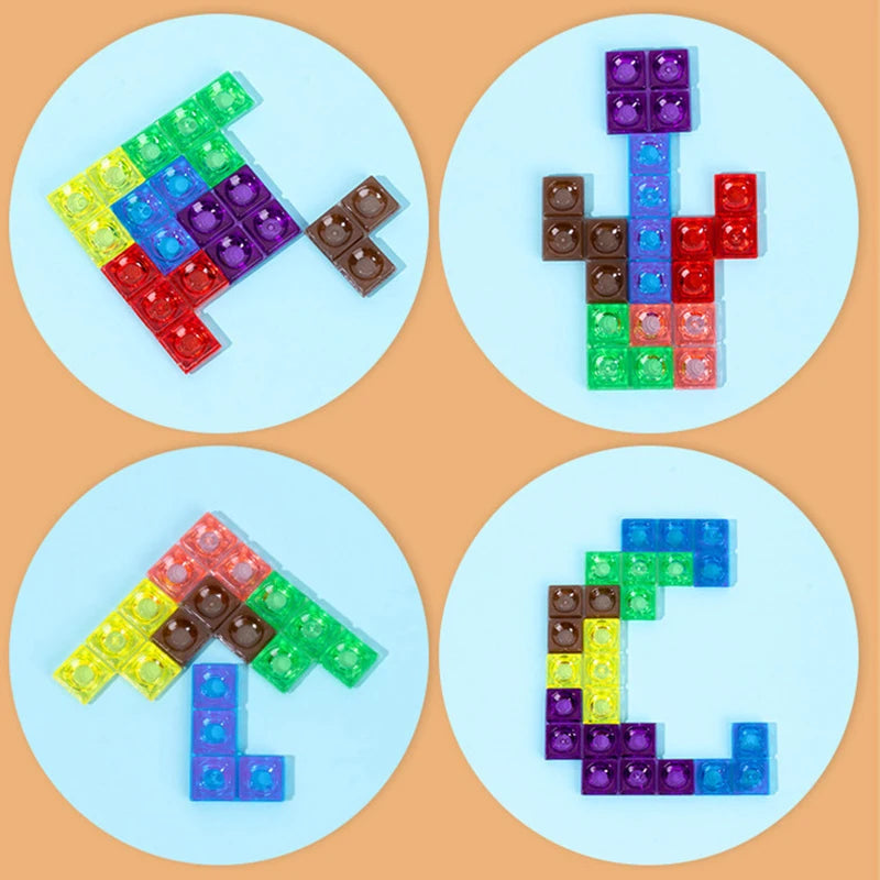 TetraBlocks™ | Creatief Puzzelplezier - Houten 3D Tetris