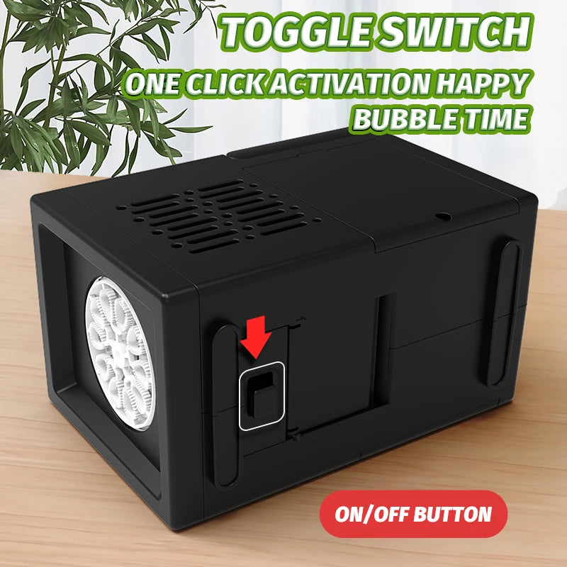 BubbleBlast X10 | Diversión Alegre al Aire Libre – Máquina Automática de Hacer Burbujas para Niños