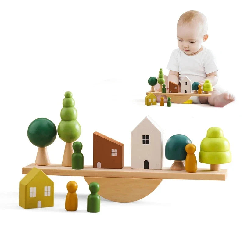 ForestBalance | Apila, ensarta y juega - Juego de equilibrio de madera con animales del bosque
