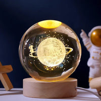 Thumbnail for StarSphere | Lleva el universo a tu habitación - Lámpara nocturna de cristal grabada en 3D