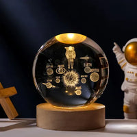 Thumbnail for StarSphere | Lleva el universo a tu habitación - Lámpara nocturna de cristal grabada en 3D