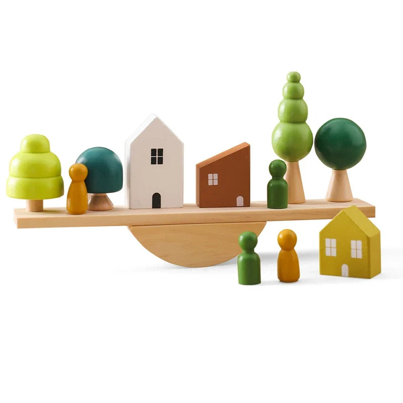 ForestBalance | Apila, ensarta y juega - Juego de equilibrio de madera con animales del bosque