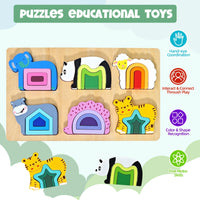 Thumbnail for GeoZoo | Tierisches Puzzlevergnügen - Montessori geometrisches Puzzle für Kinder