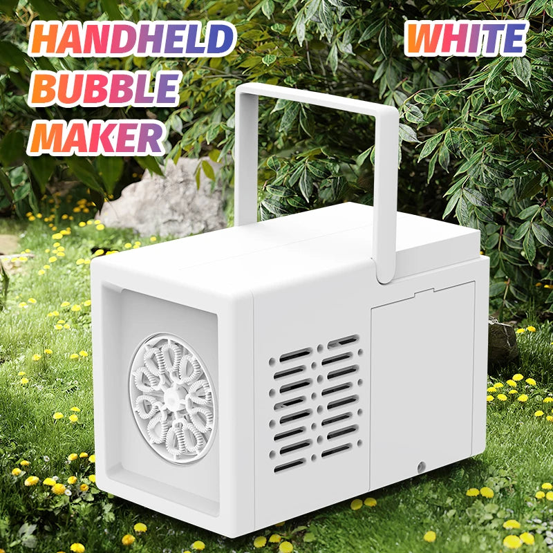 BubbleBlast X10 | Diversión Alegre al Aire Libre – Máquina Automática de Hacer Burbujas para Niños