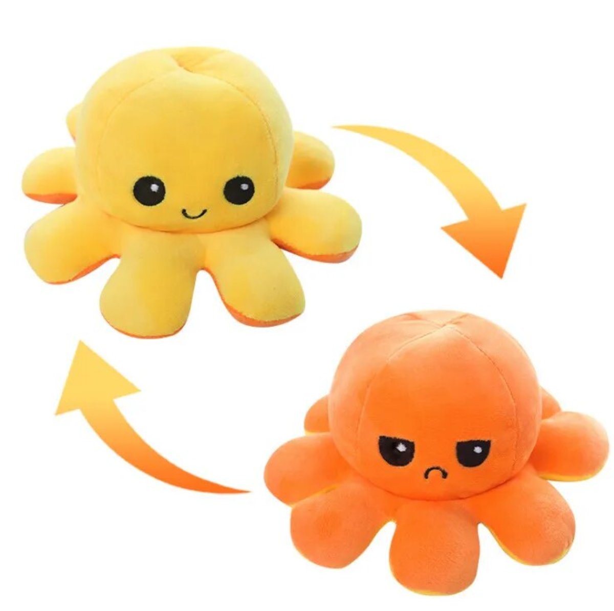 Omkeerbare Octopus | Twee Gezichtsuitdrukkingen - Emoties in een Draai