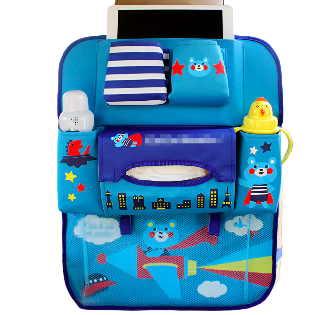 Cartoon Car Seat Organizer | Houd je auto netjes - Leuk en praktisch opbergen voor kinderen