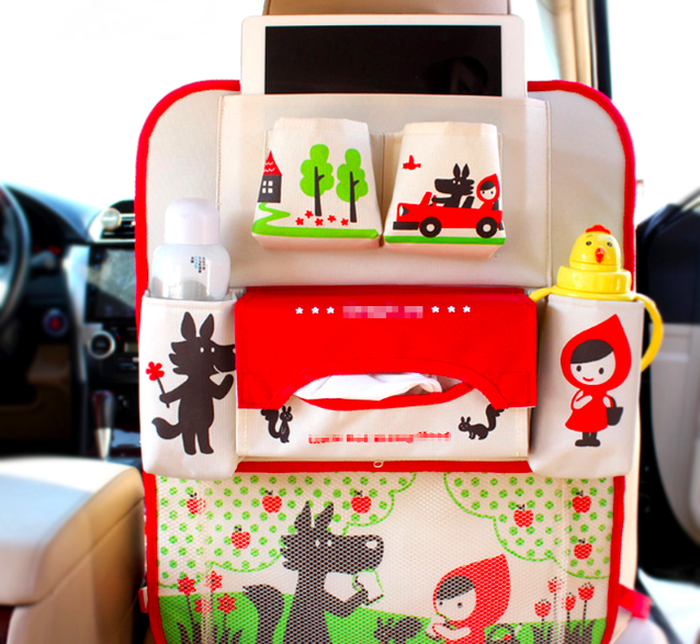 Cartoon Car Seat Organizer | Houd je auto netjes - Leuk en praktisch opbergen voor kinderen