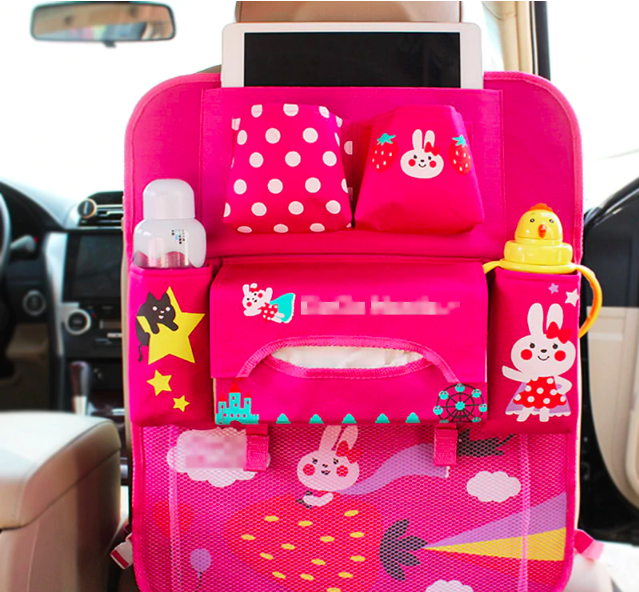 Cartoon Car Seat Organizer | Houd je auto netjes - Leuk en praktisch opbergen voor kinderen