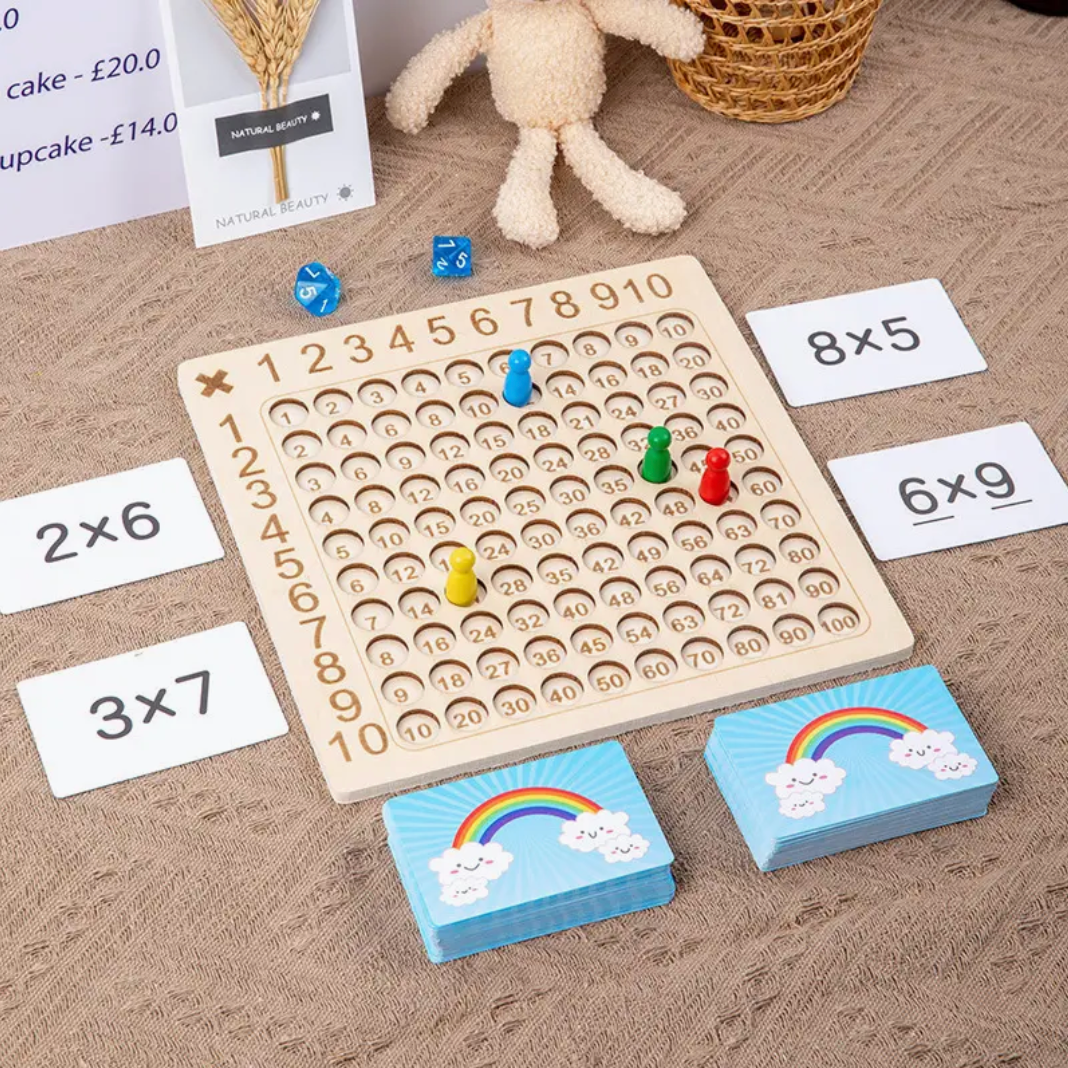 LearnPlay | Descubre y Crece - Juego de Cálculo Montessori de Madera para Niños