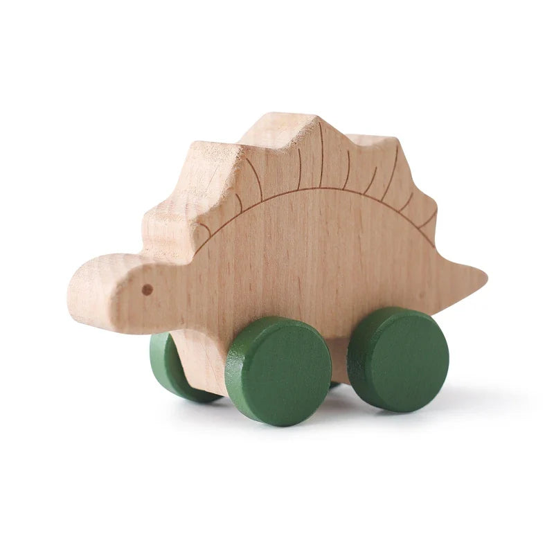 DinoReflect | Descubrir jugando - Espejo de madera y tablero ocupado de rompecabezas
