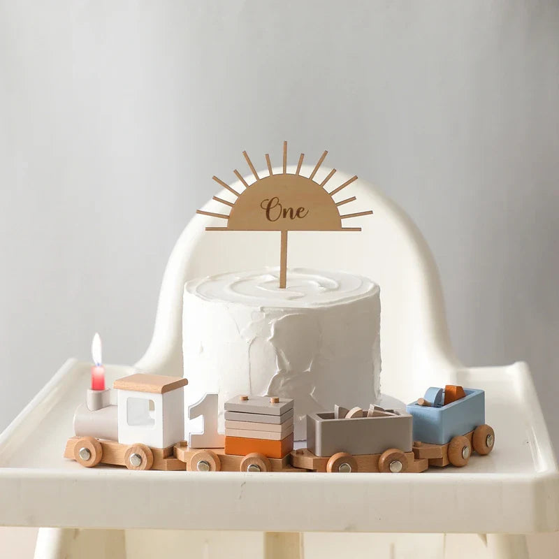 ChooChooParty | Vier in stijl - Houten verjaardagstrein voor kinderen