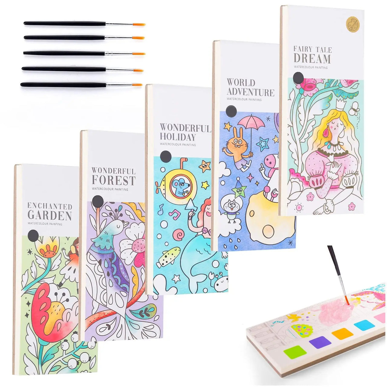 Watercolor Wonder | Ontdek de creatieve wereld van schilderen - Schilderboek voor kinderen