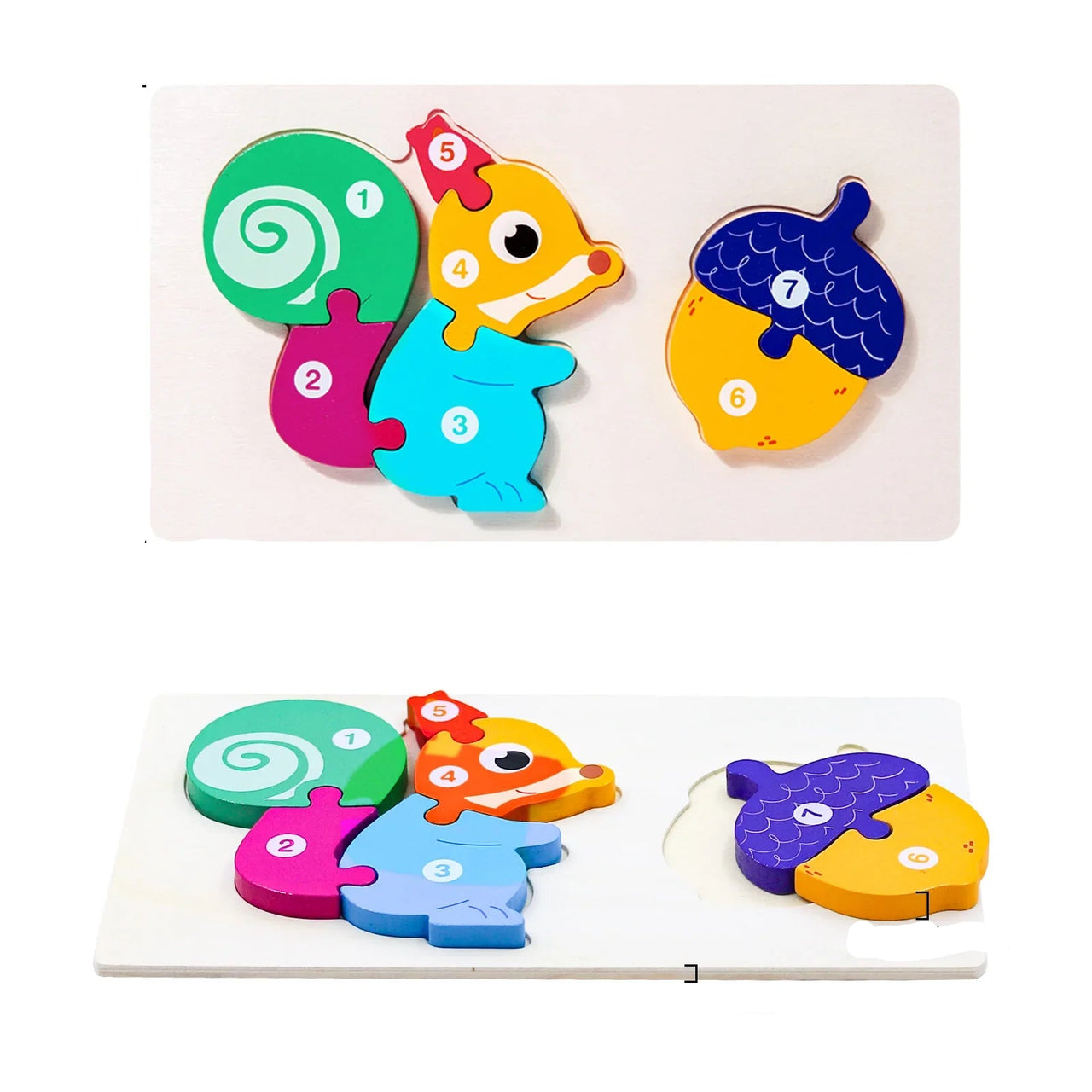 LifeCycle Puzzel | Leer y descubre - Rompecabezas de ciclo de vida de animales de madera
