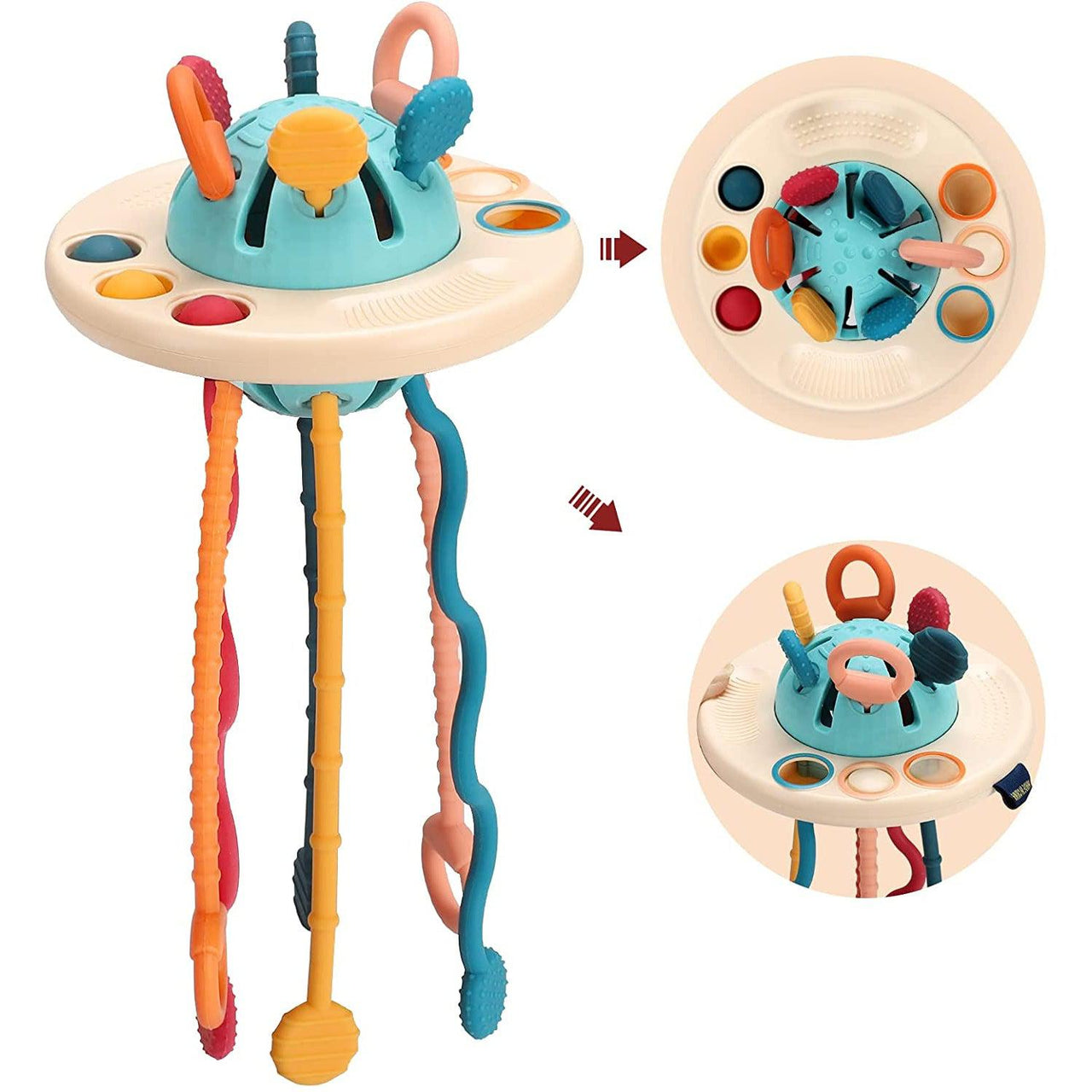 SnuggleStrings | Veilig Spelen - Sensory Silicone Baby Toy