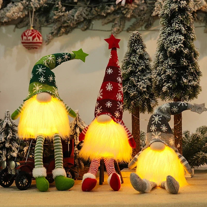 GlowGnome | Porta calore in casa - Decorazione natalizia luminosa con gnomo